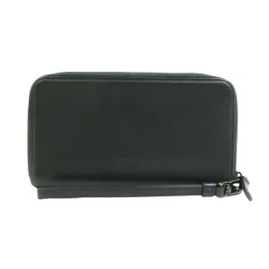 Prada Saffiano Black Leather Accessories