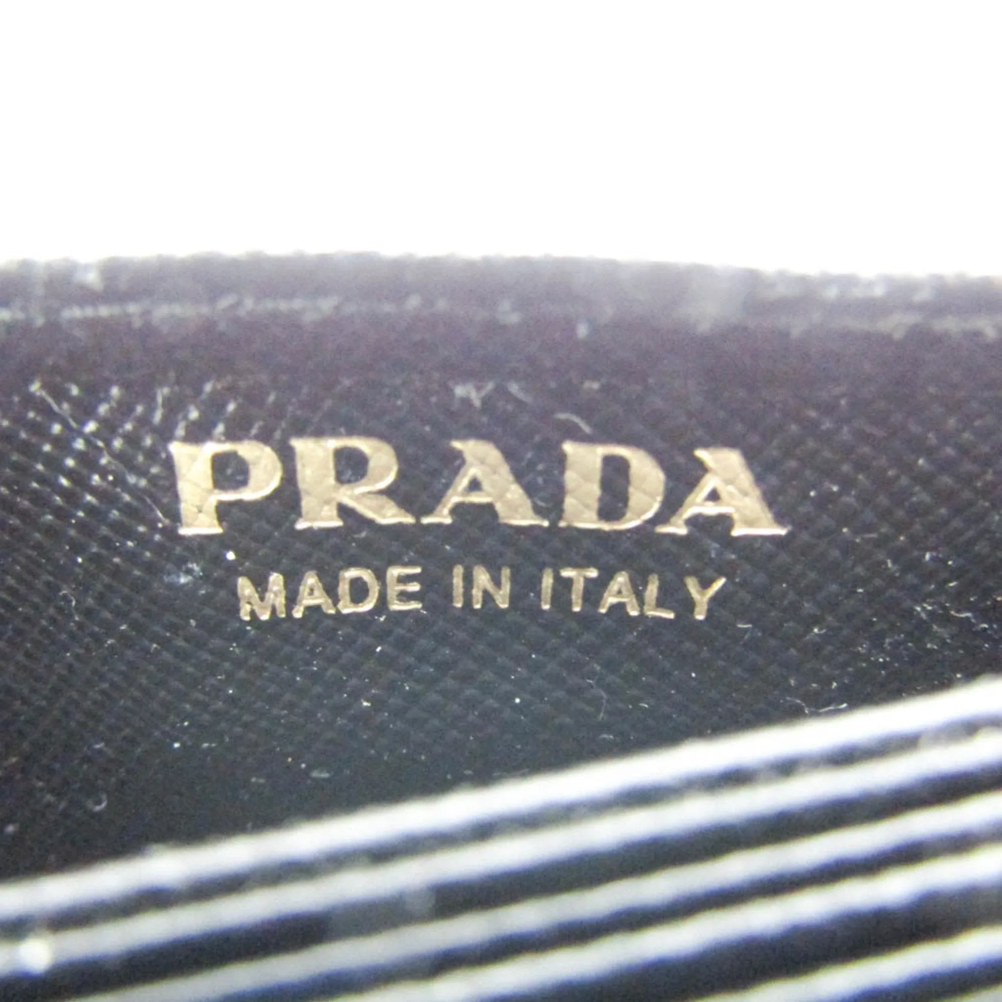 Prada Saffiano Black Leather Accessories