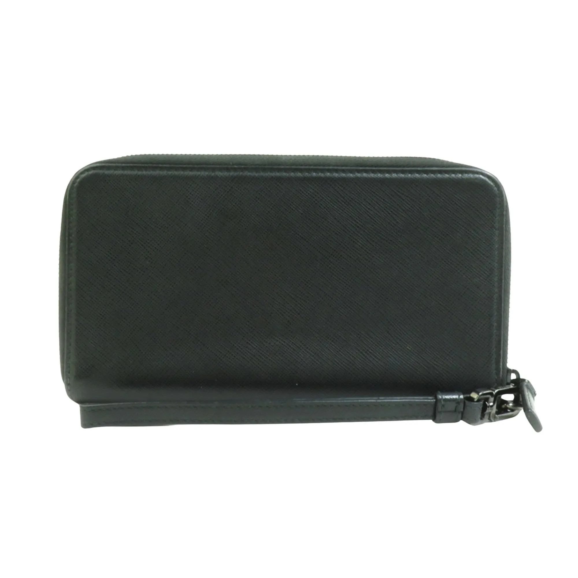 Prada Saffiano Black Leather Accessories