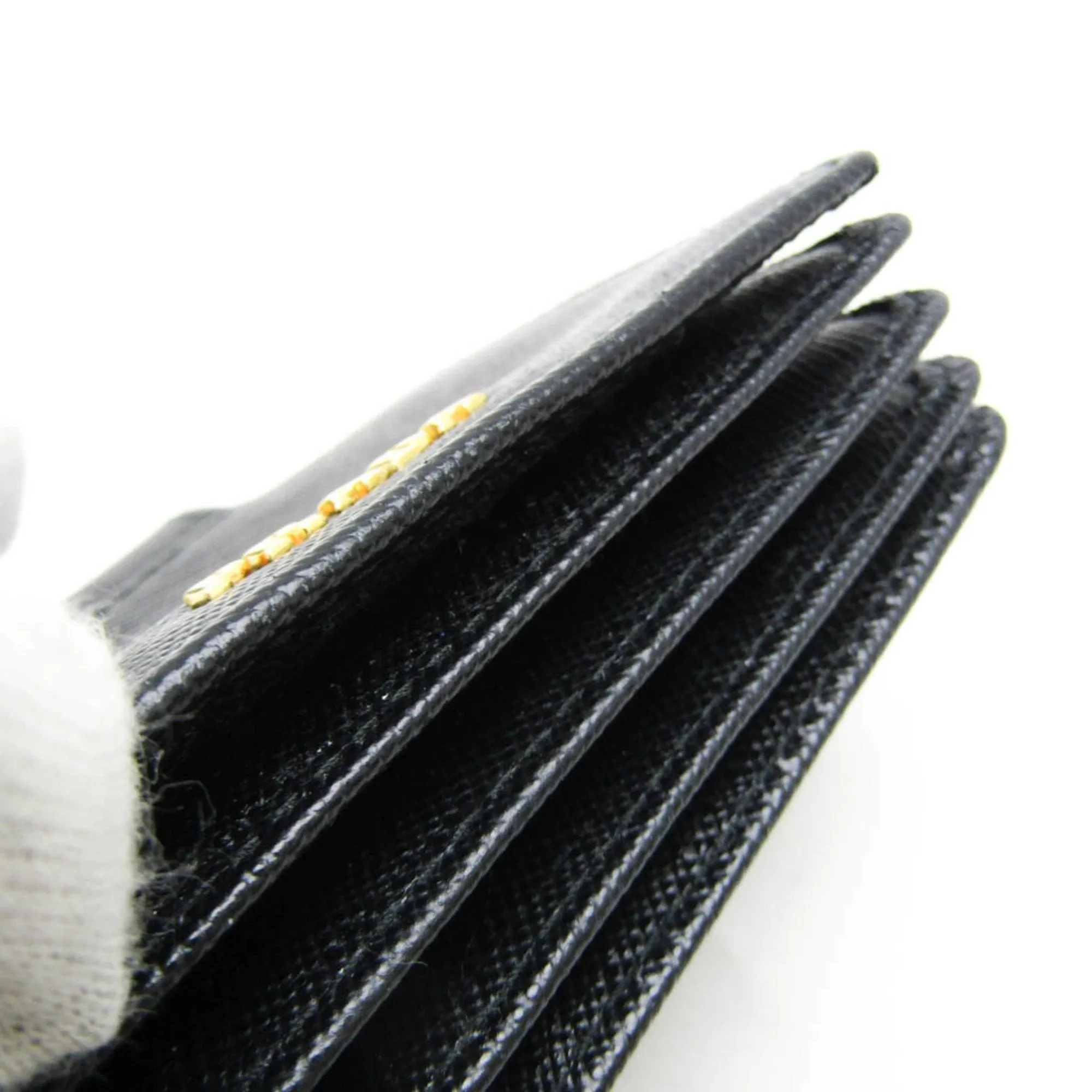 Prada Saffiano Black Leather Accessories
