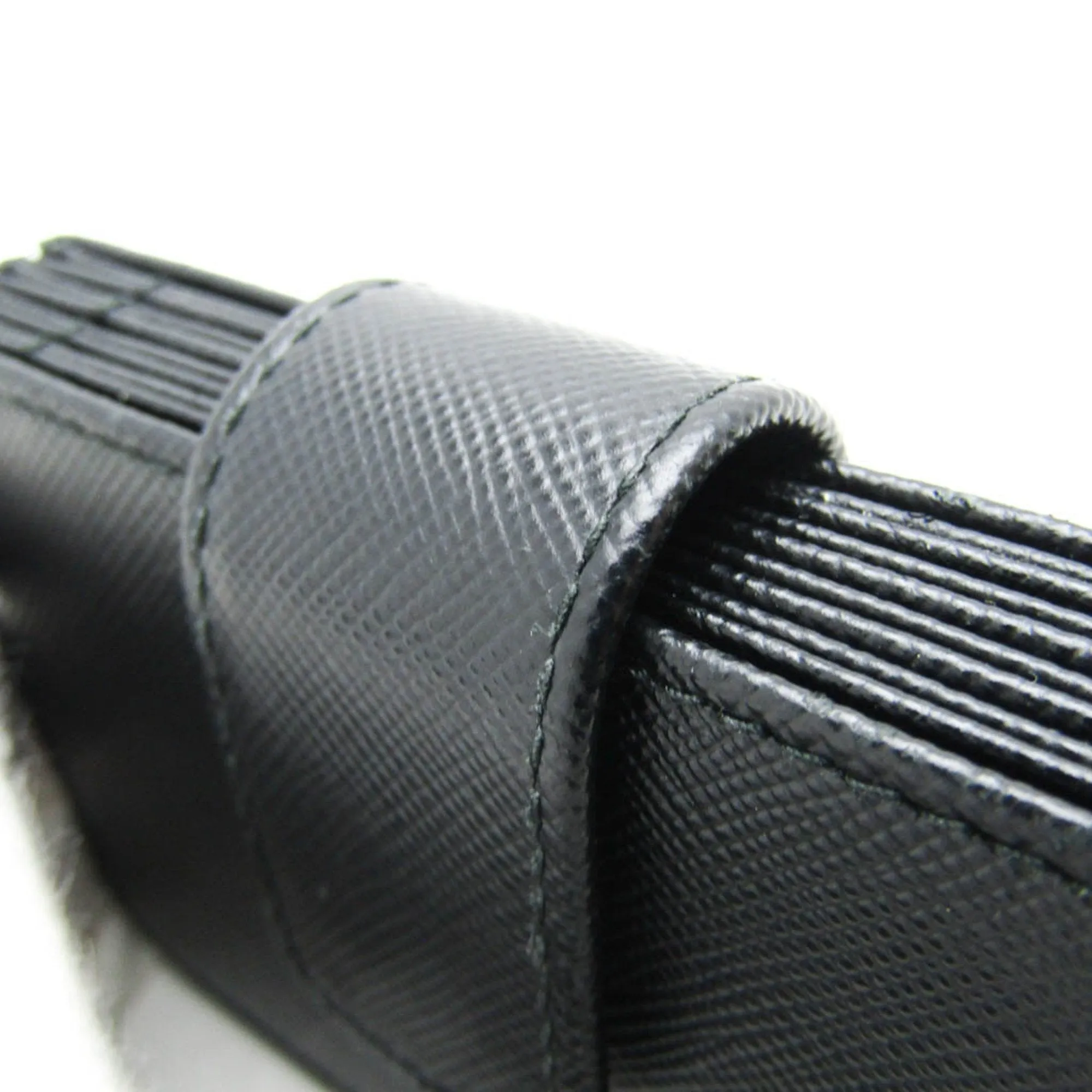 Prada Saffiano Black Leather Accessories