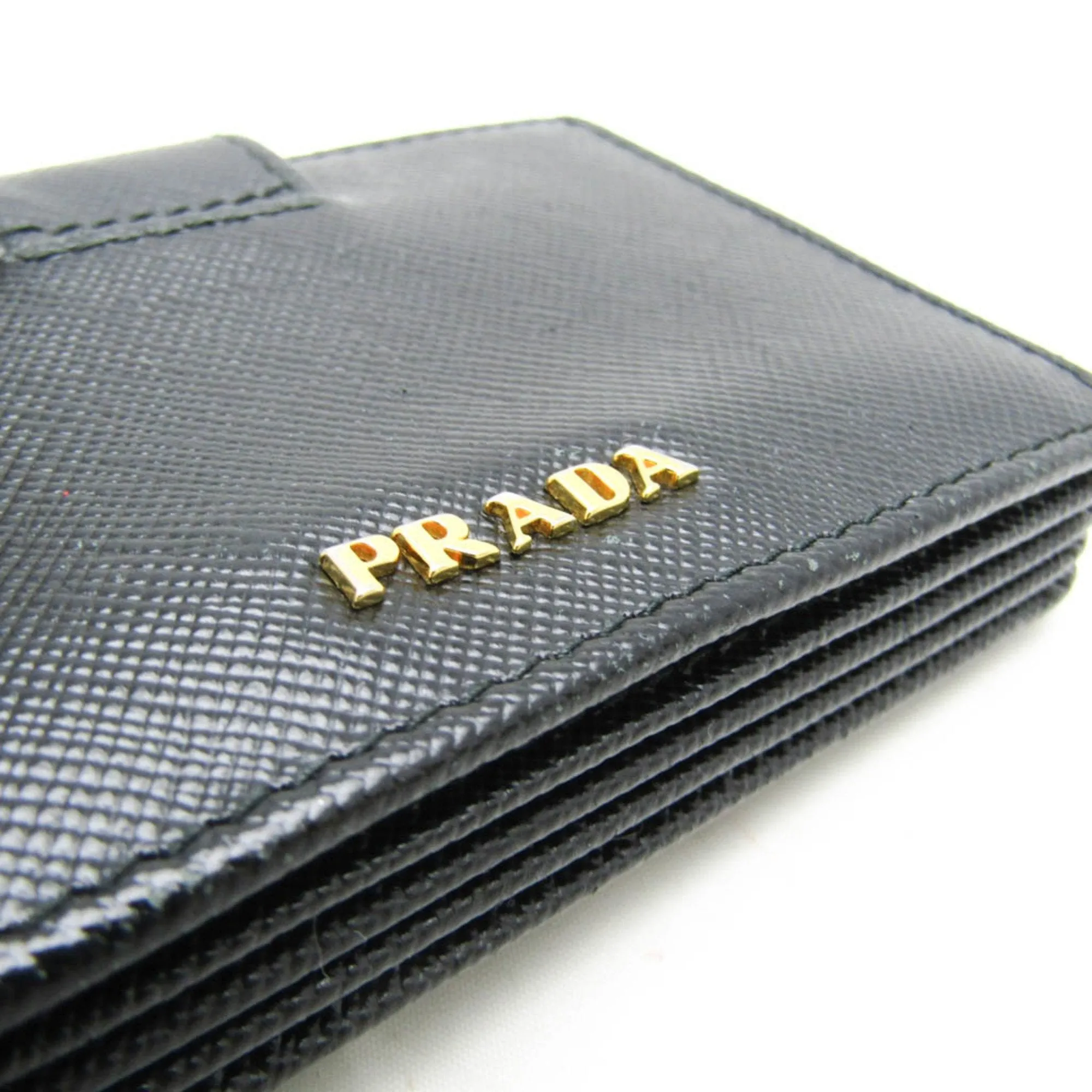 Prada Saffiano Black Leather Accessories
