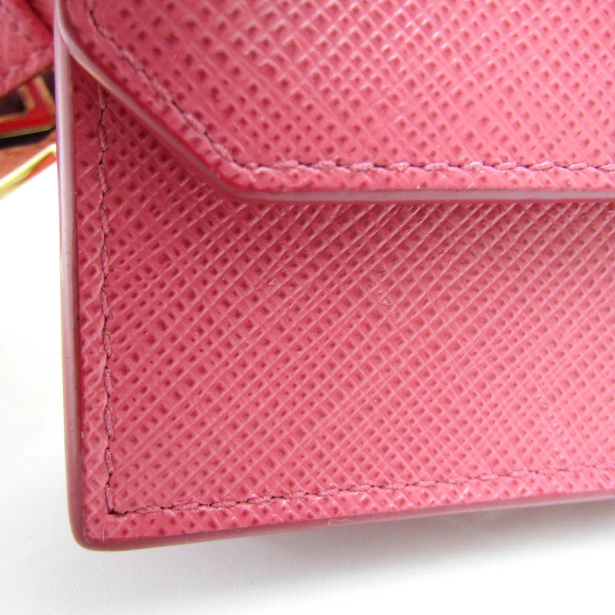 Prada Saffiano Pink Leather Accessories