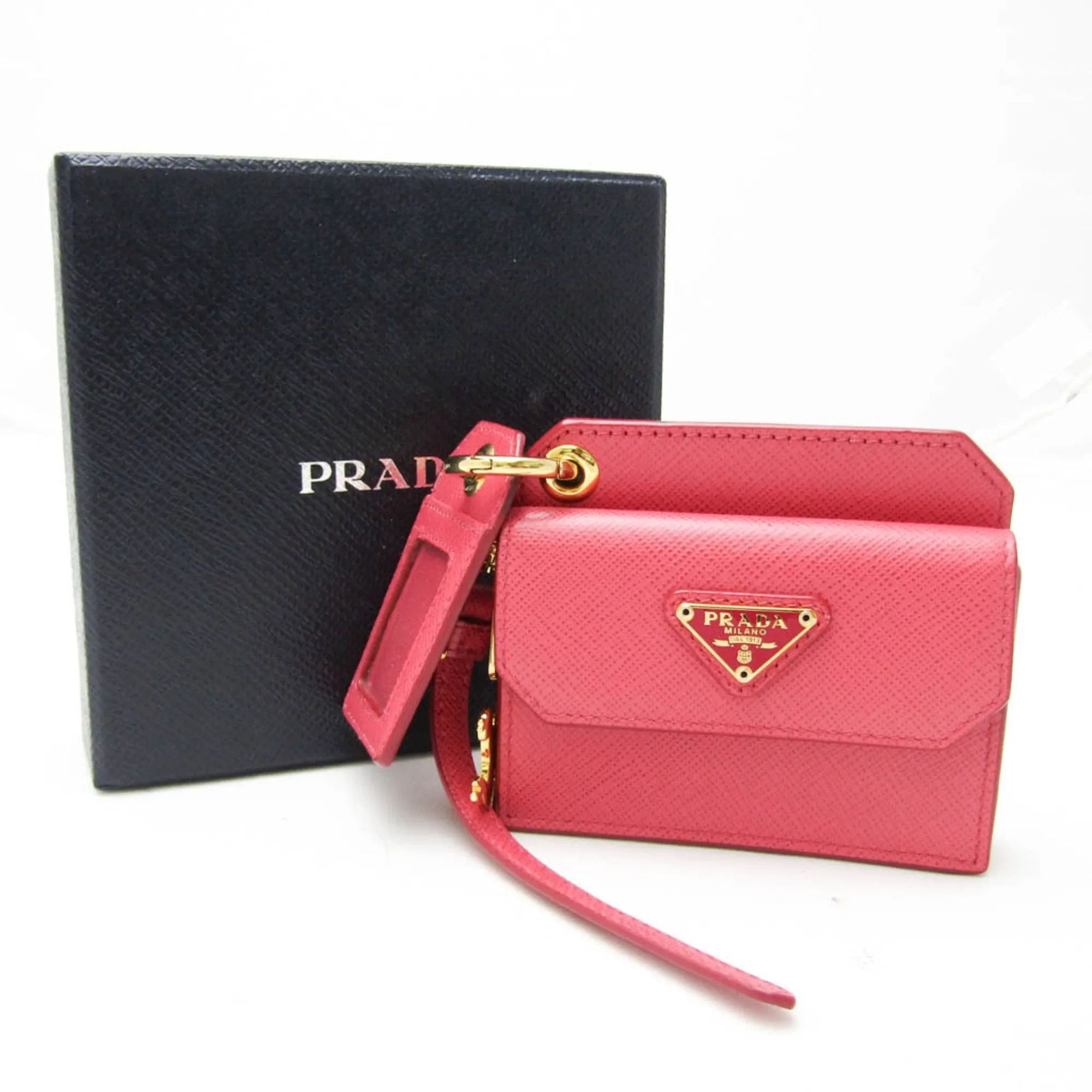 Prada Saffiano Pink Leather Accessories