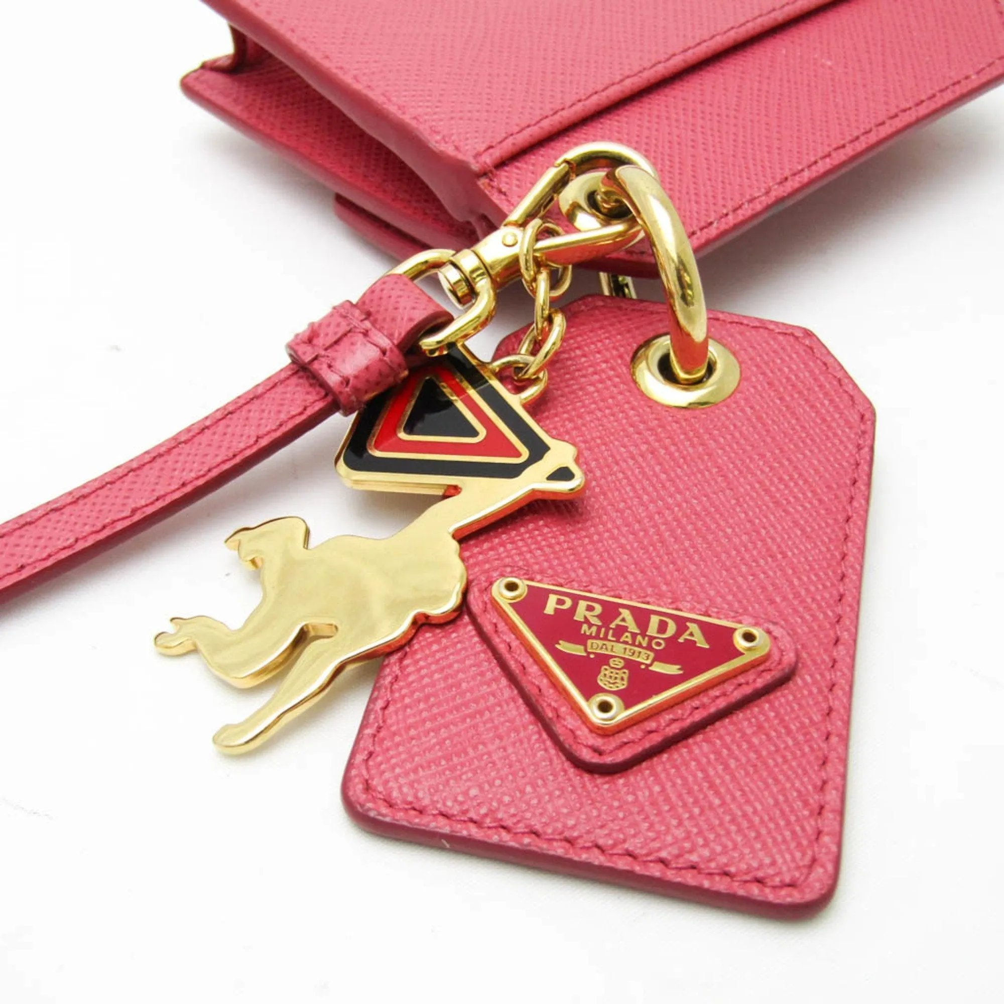 Prada Saffiano Pink Leather Accessories