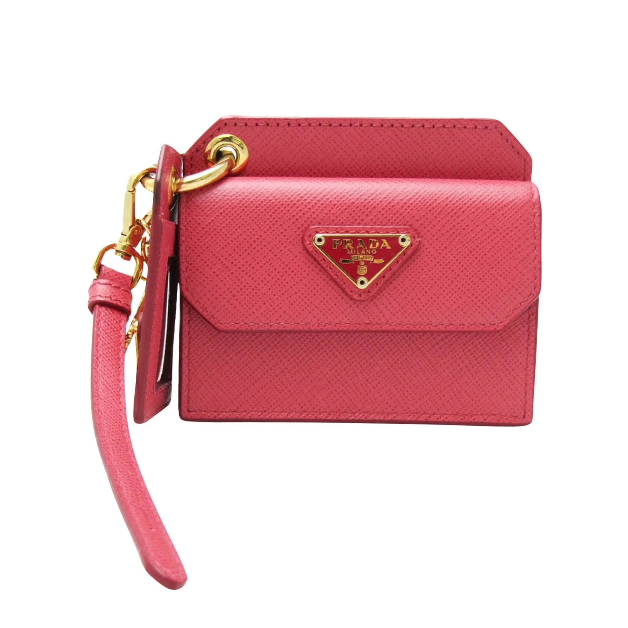 Prada Saffiano Pink Leather Accessories