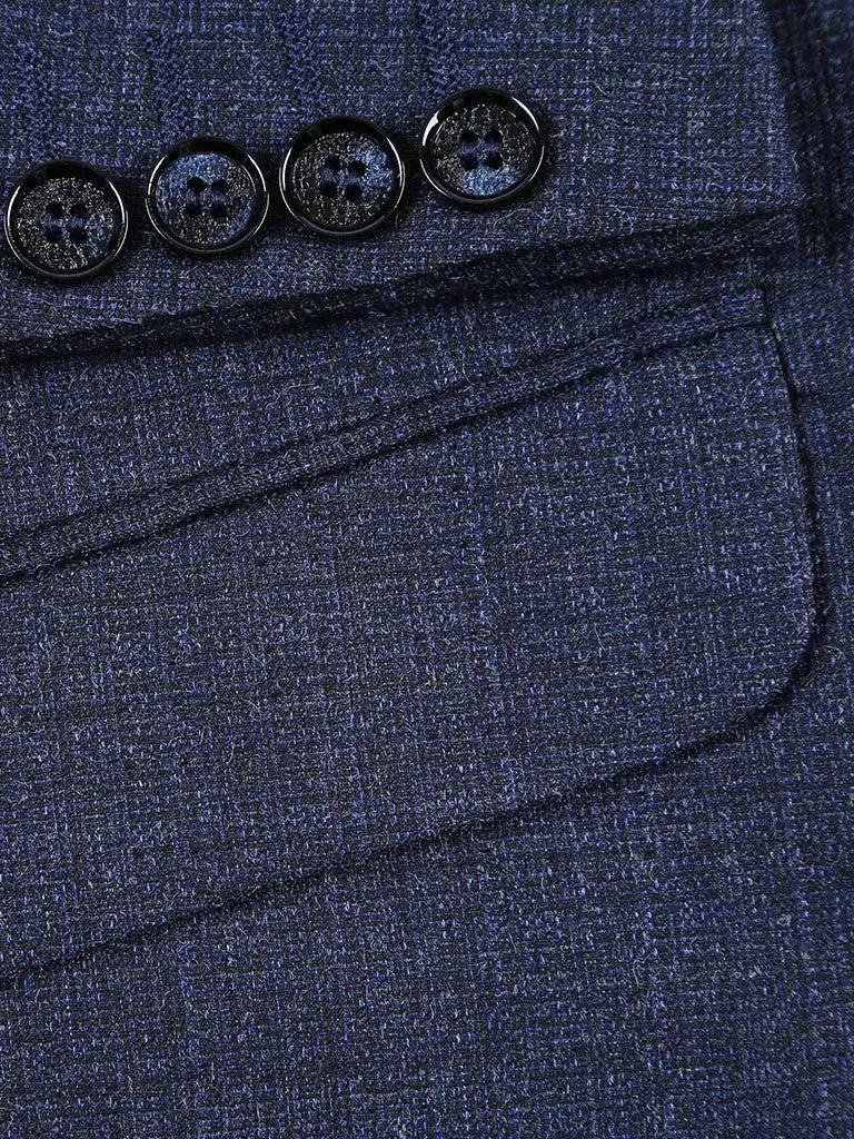 RENOIR | Slim Fit Pattern Suit | *Navy Mix 219-1SL
