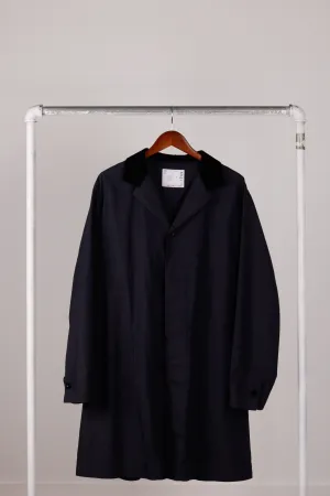 Sacai Womens SS18 'Oversized Cotton Trench' Coat Navy (2018)