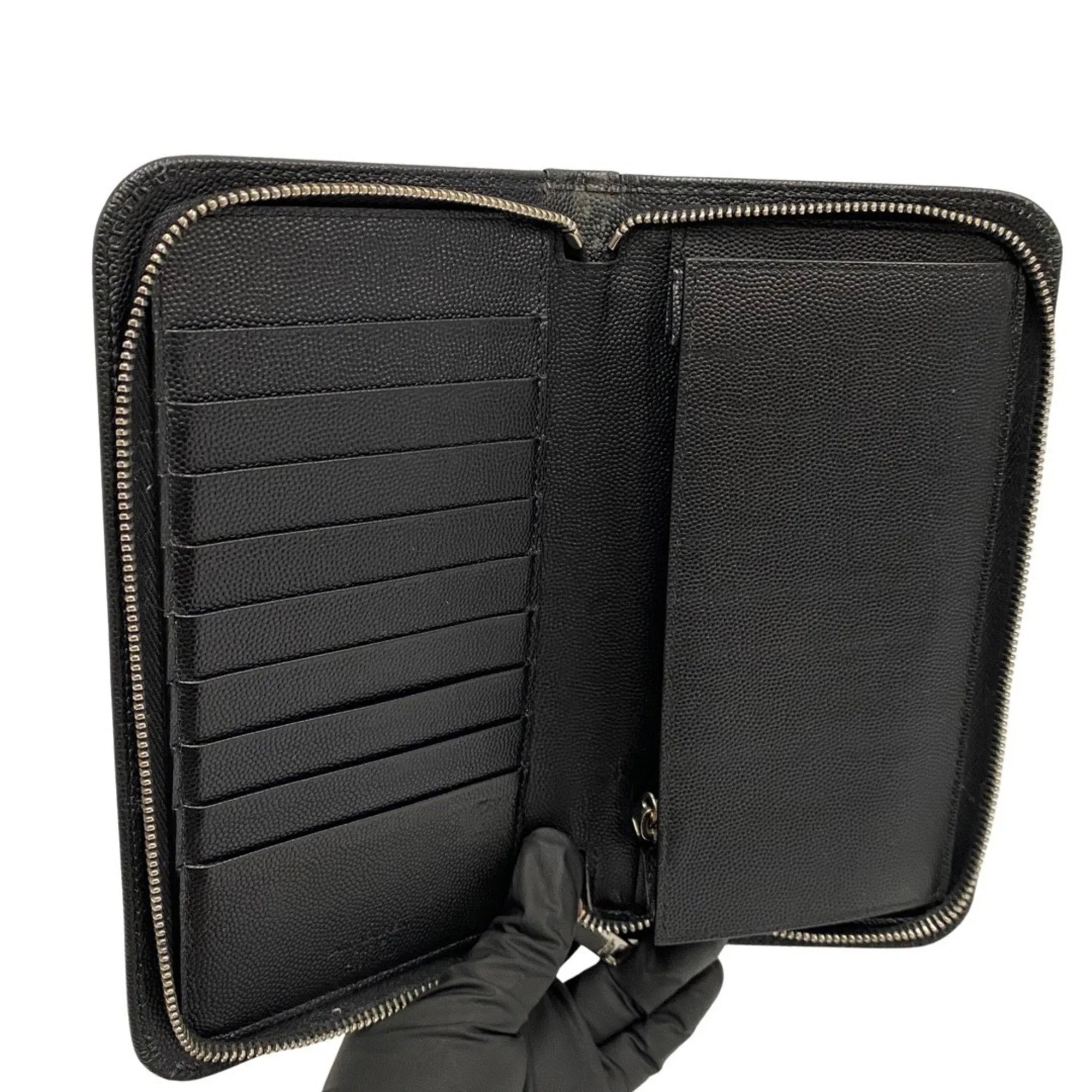 Saint Laurent Black Leather Accessories