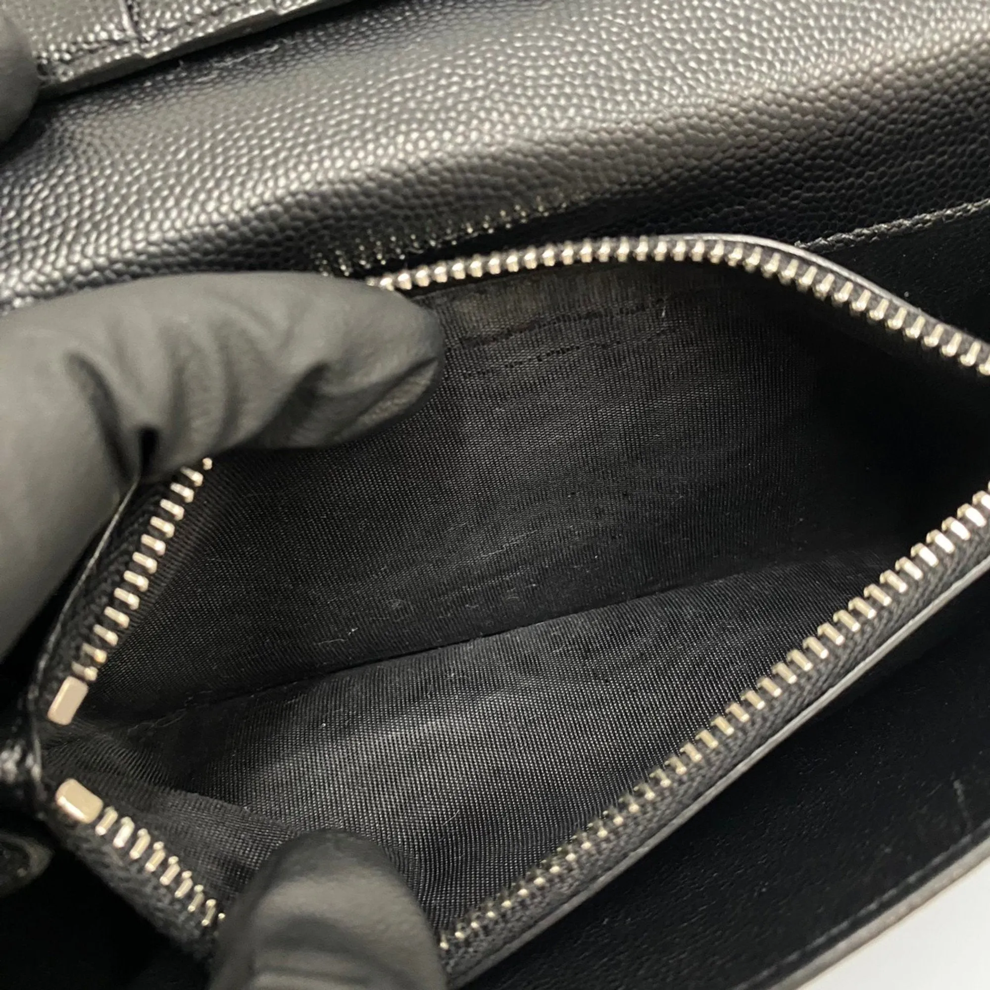 Saint Laurent Black Leather Accessories