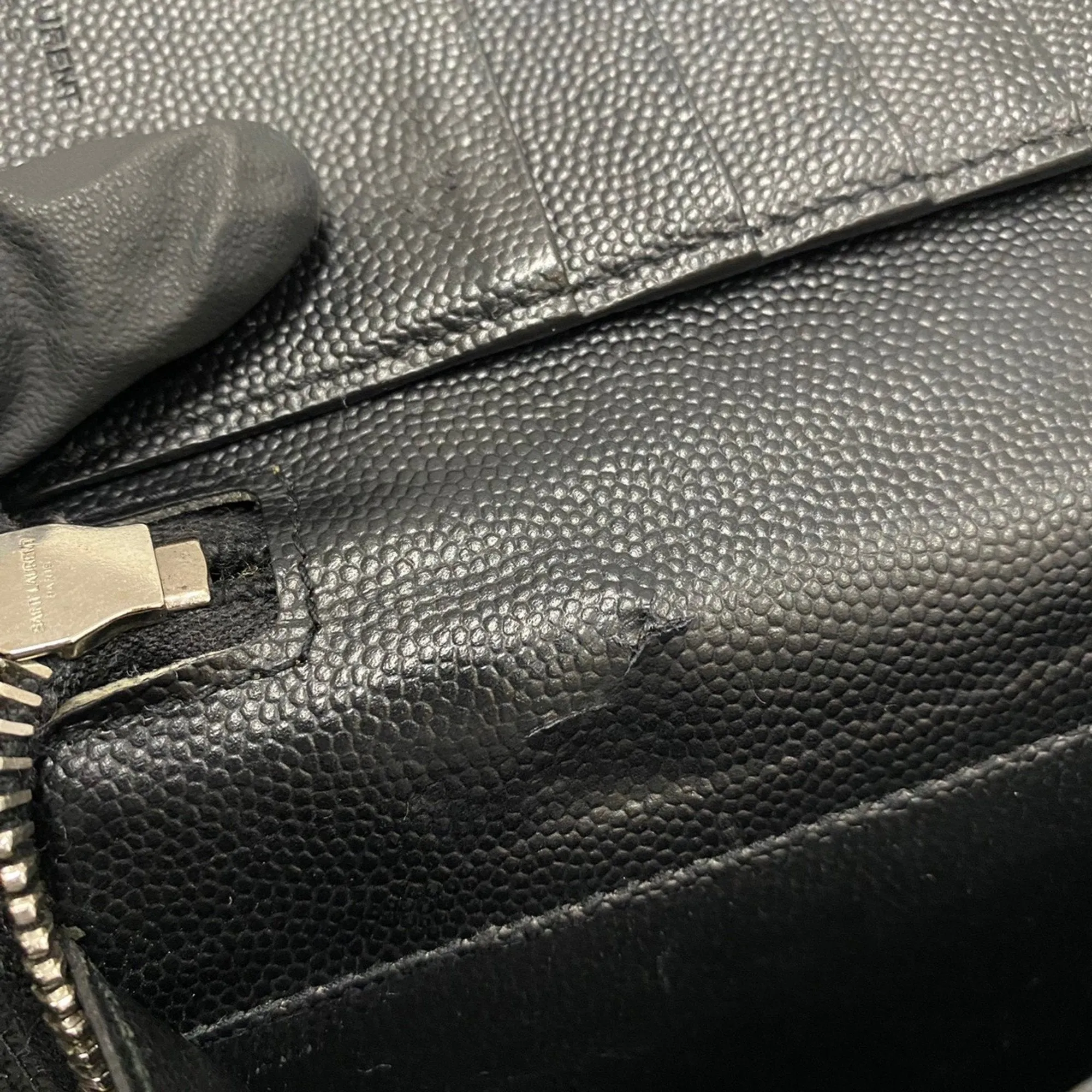 Saint Laurent Black Leather Accessories