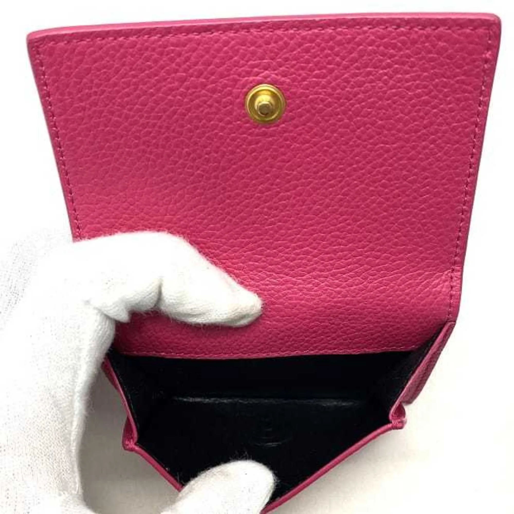 Saint Laurent Pink Leather Accessories