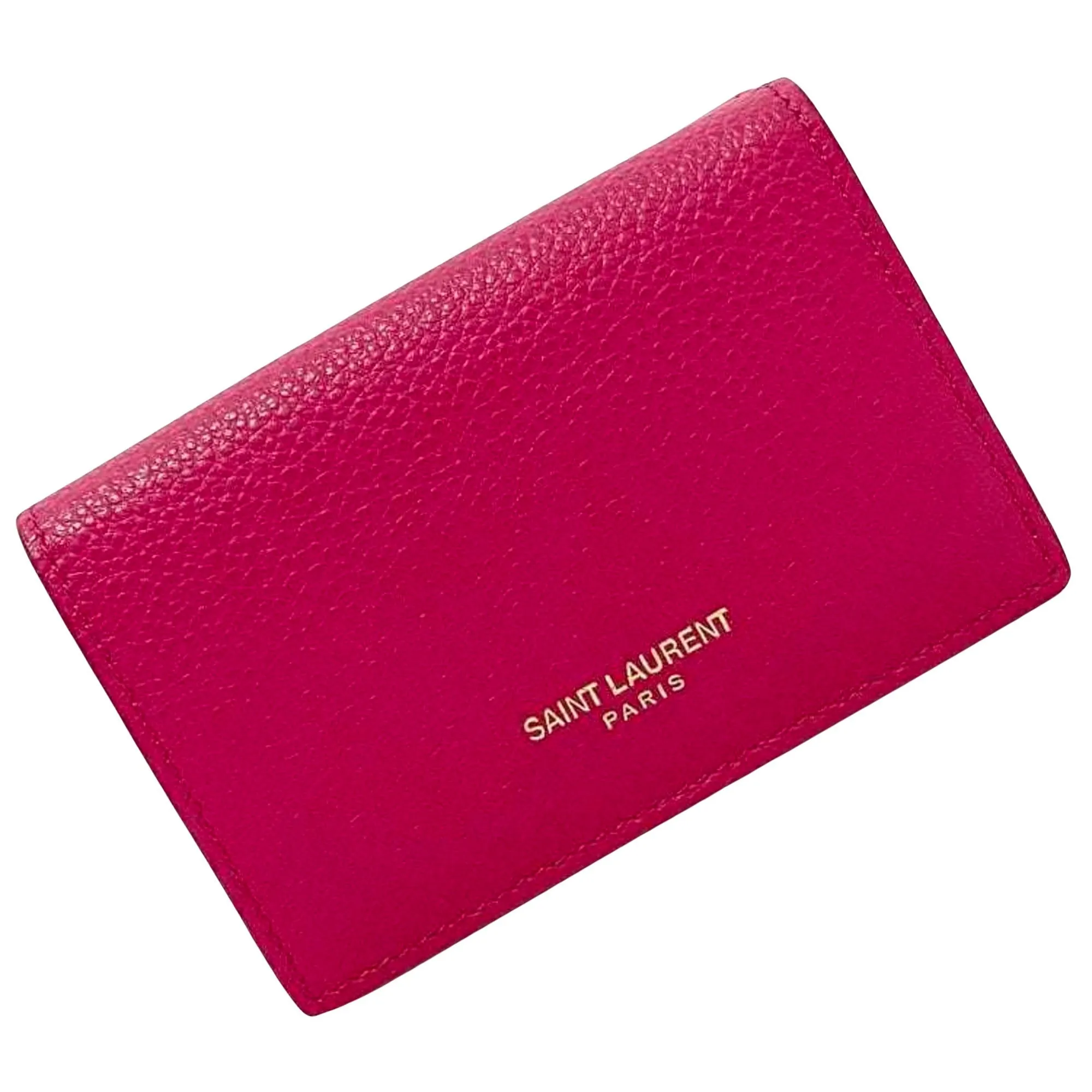 Saint Laurent Pink Leather Accessories