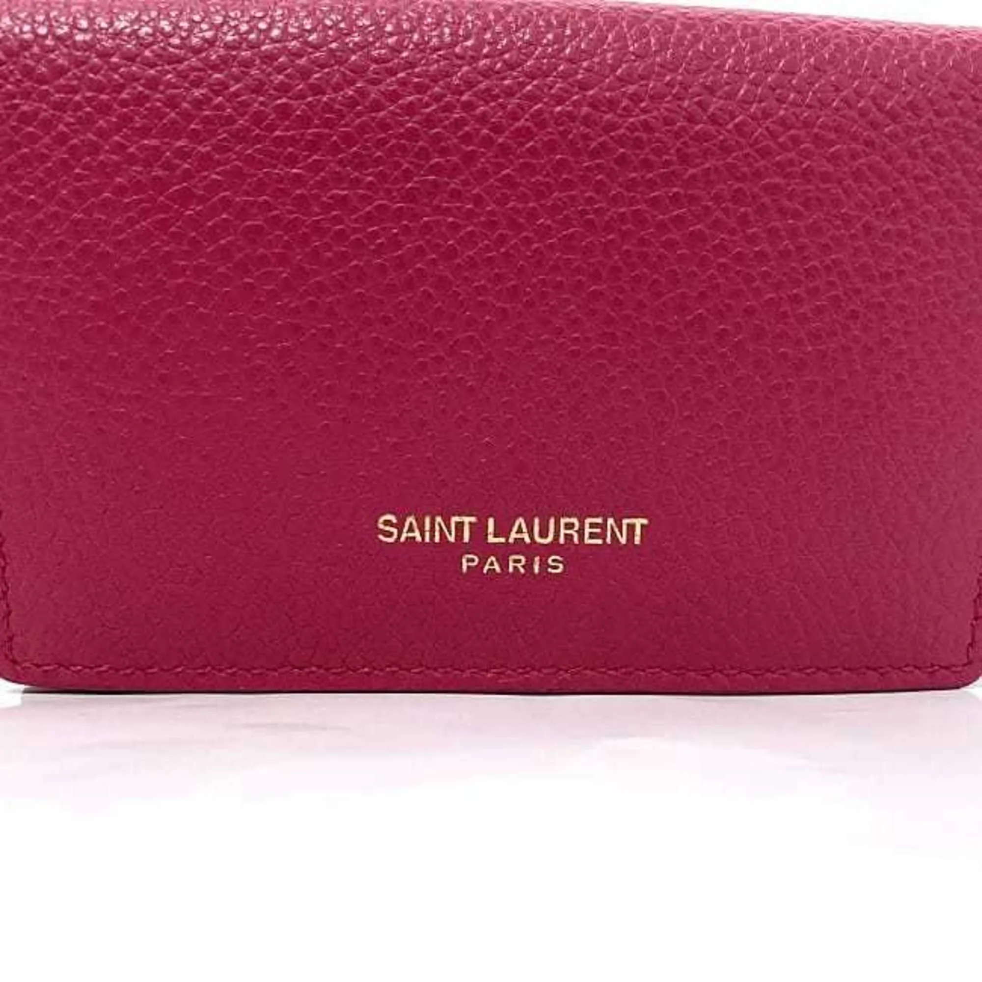 Saint Laurent Pink Leather Accessories
