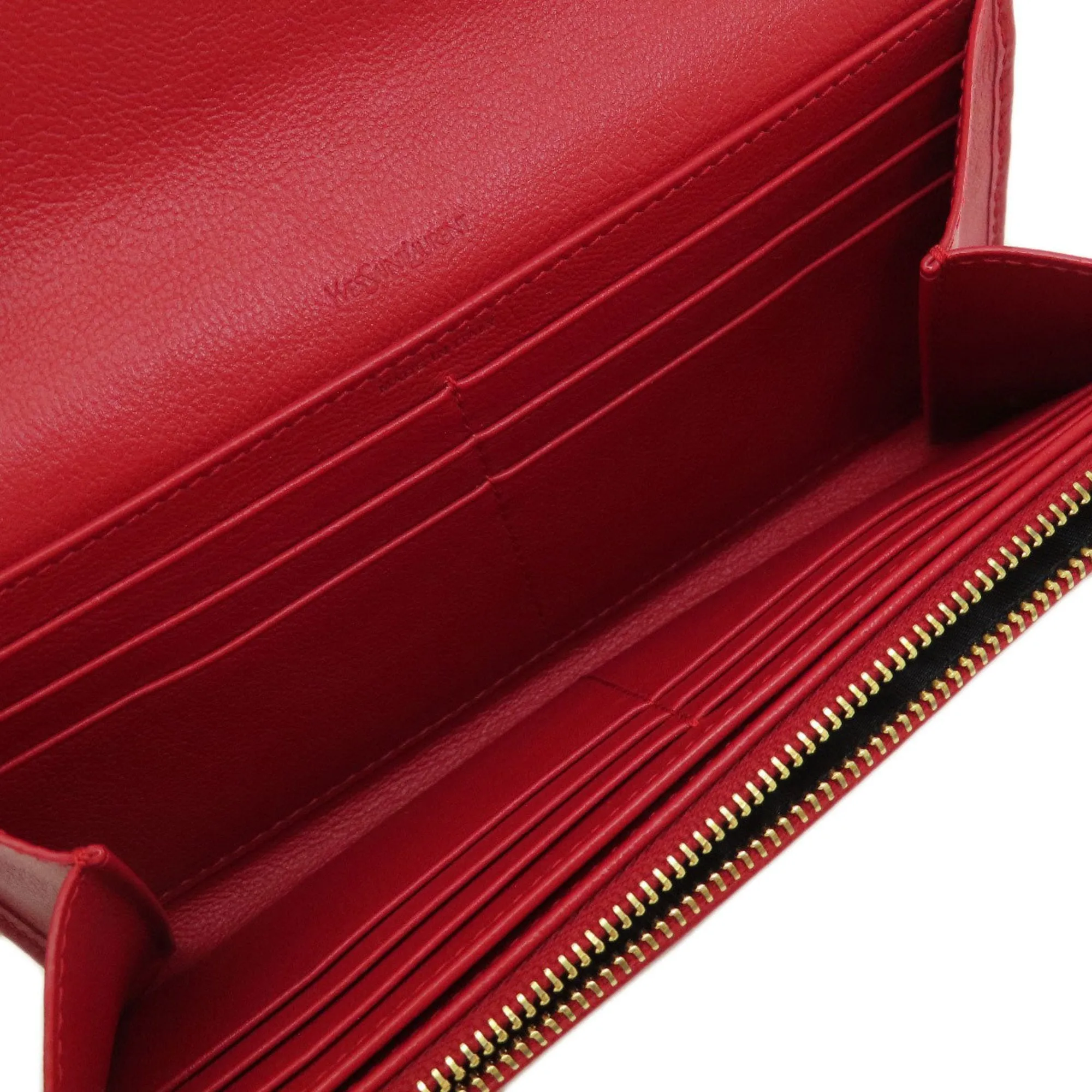 Saint Laurent Red Leather Accessories