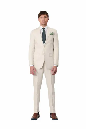 Savile Row Pure Linen Sand Suit Set