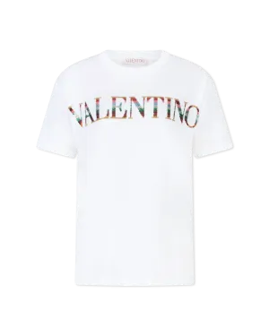 Sequined Logo Short Sleeve Tshirt