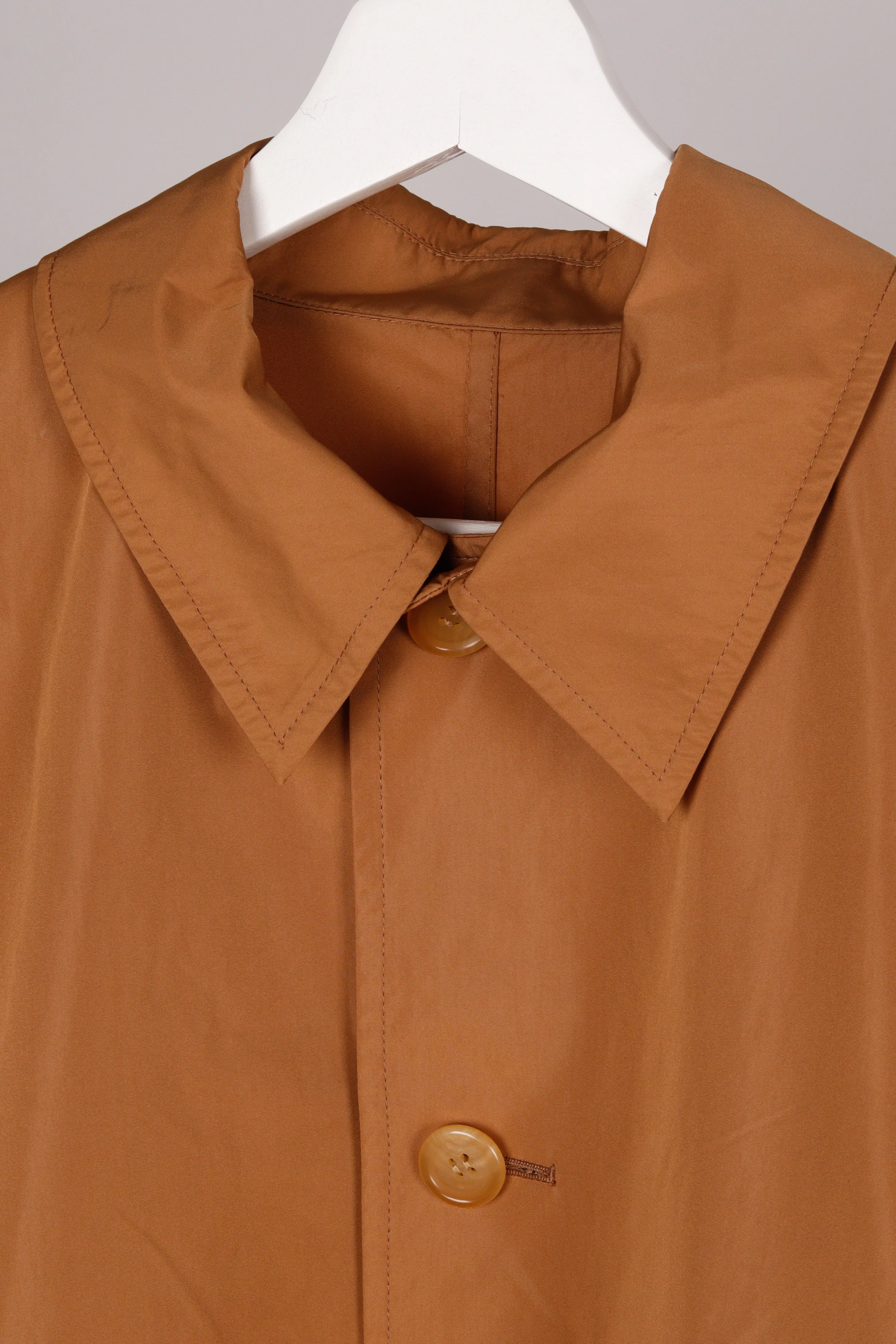 Undercover SS20 'Steel Collar 3D Zip Pocket' Trench Coat Duck Brown (2020)