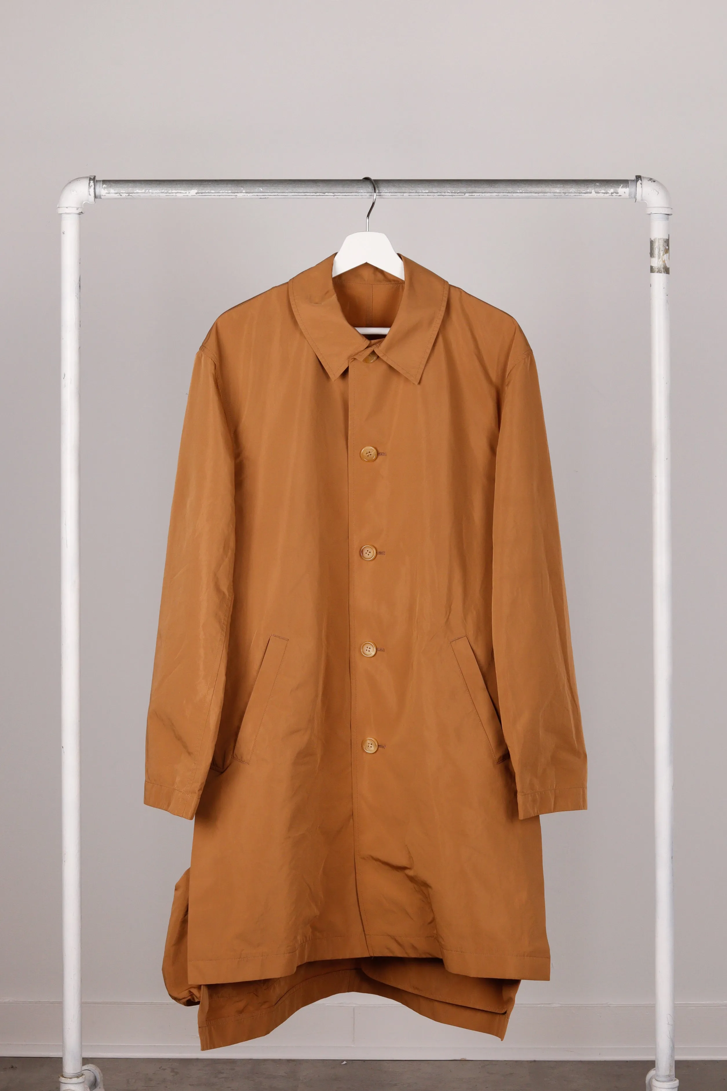 Undercover SS20 'Steel Collar 3D Zip Pocket' Trench Coat Duck Brown (2020)