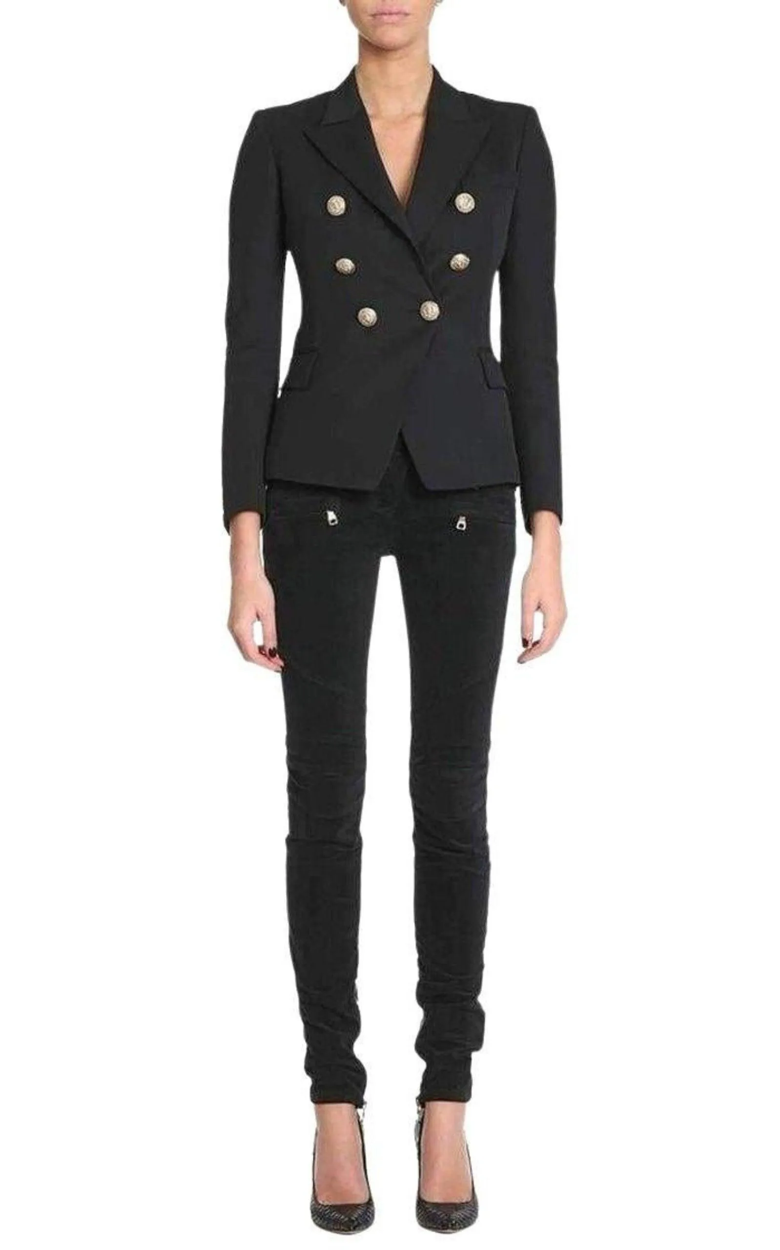 Velvet Biker Jeans