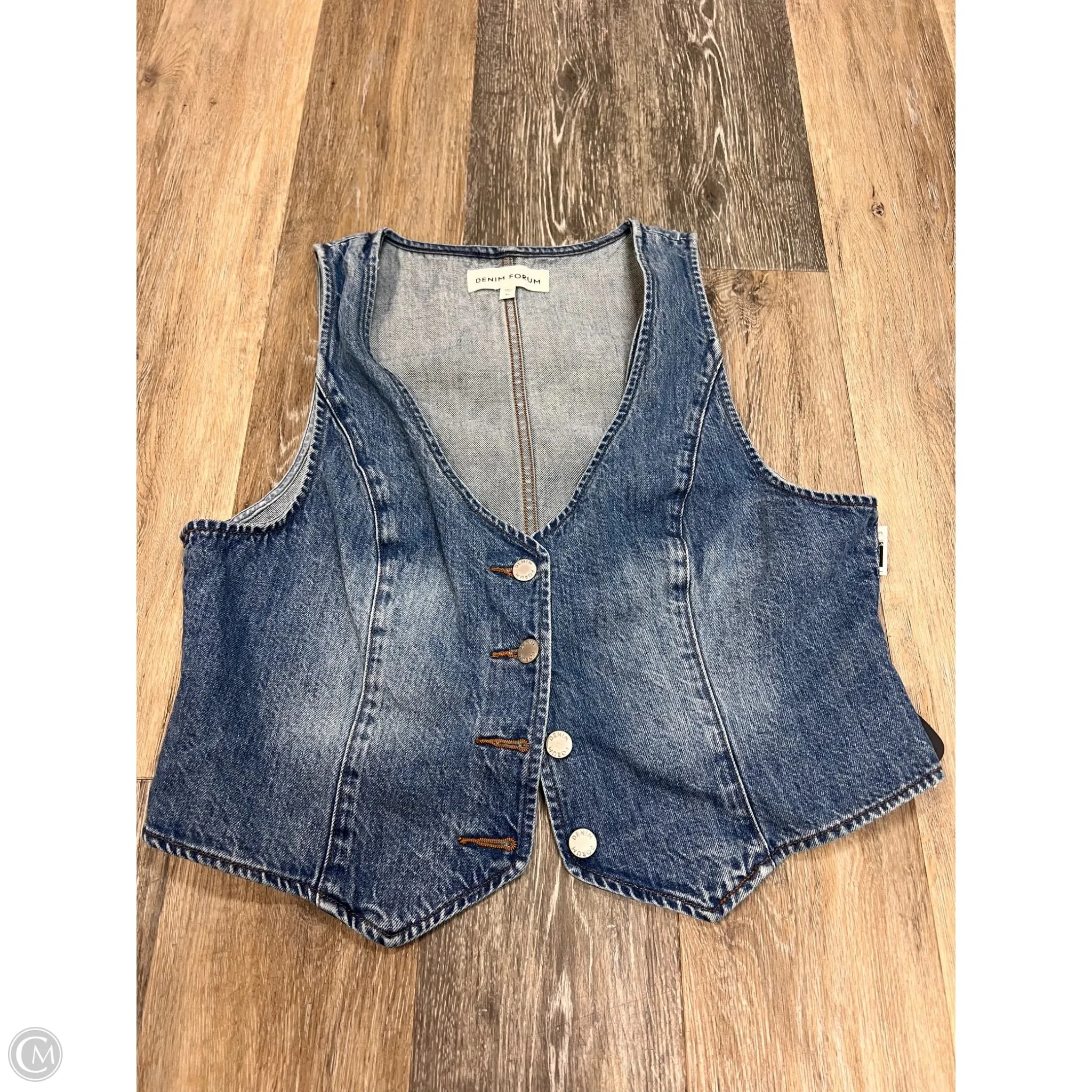 Vest Other By Denim Forum In Blue Denim. Size: Xl