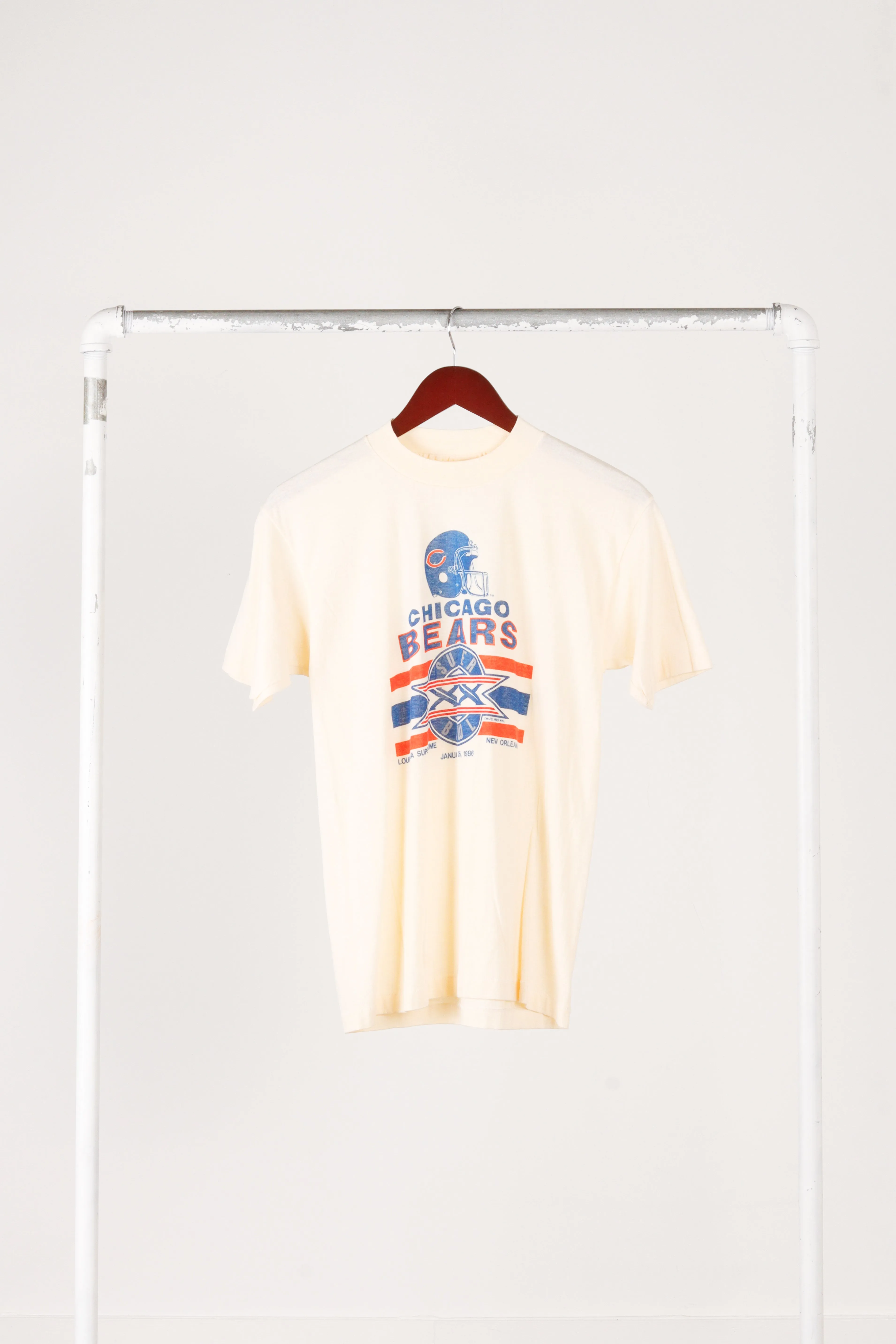 Vintage 1986 Chicago Bears 'Superbowl XX Logo' T-Shirt