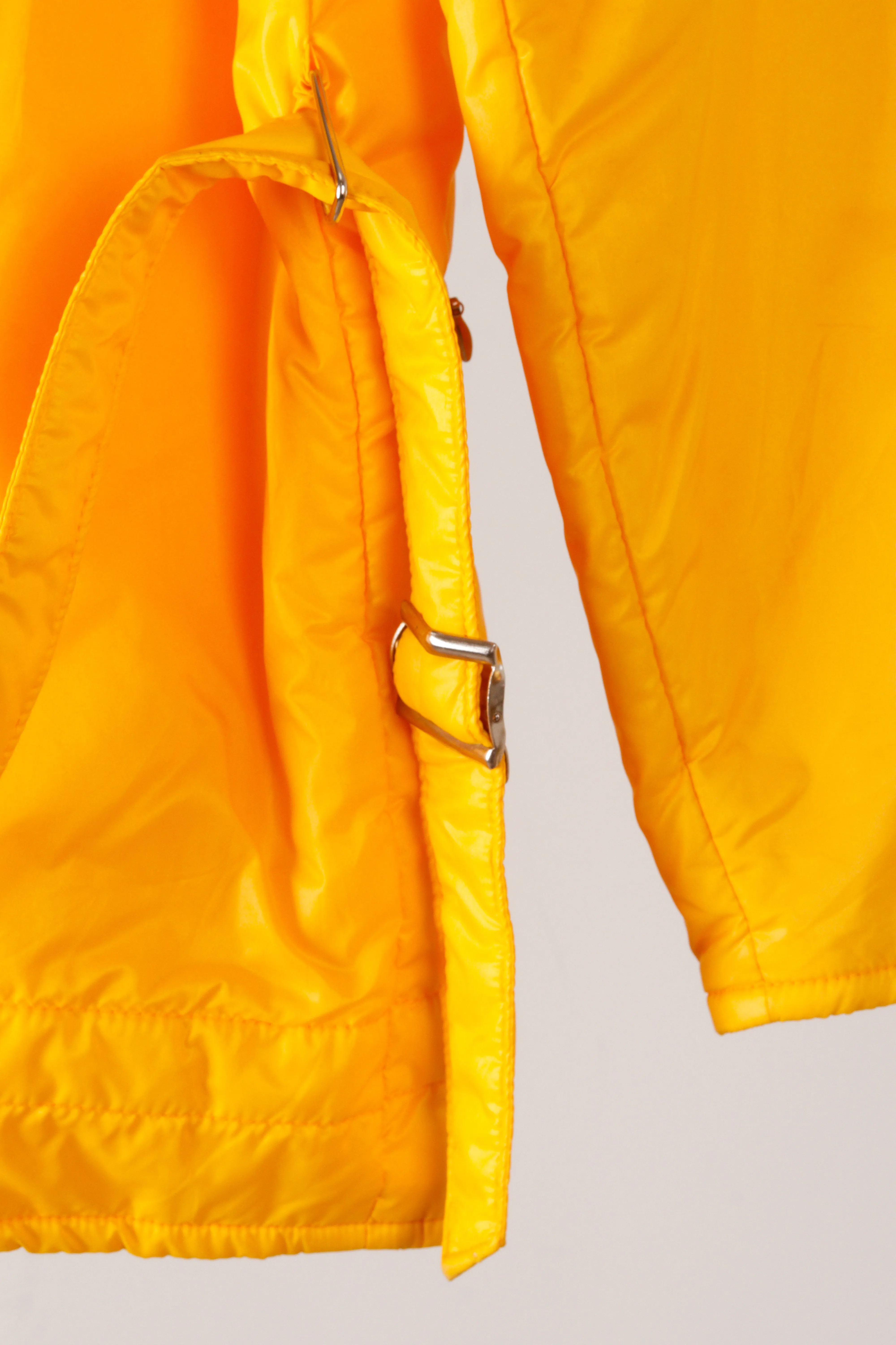 Vintage 70's White Stag Japan Womens 'Nylon Belted Trench Style' Long Coat Yellow