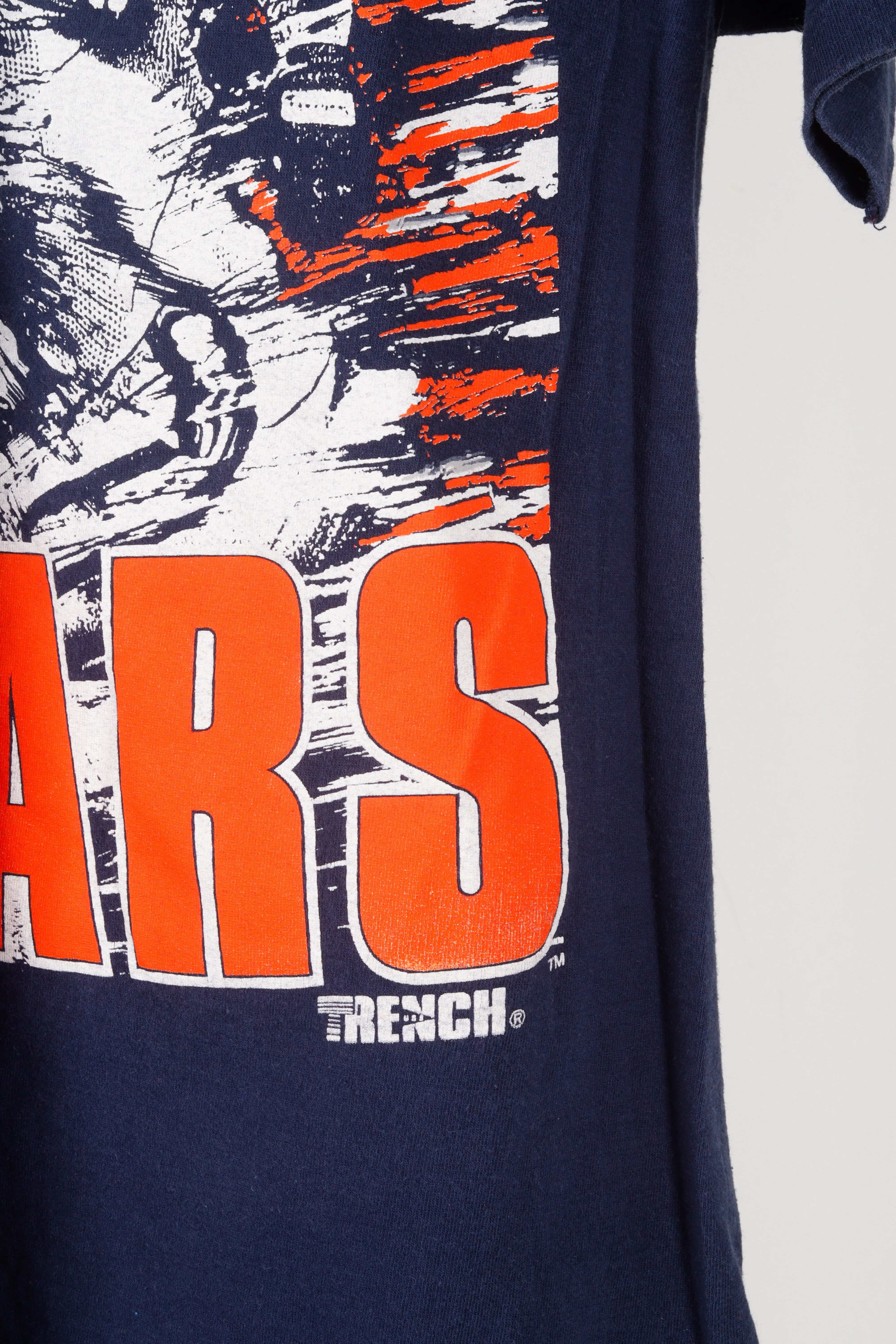 Vintage 90's Chicago Bears 'Player Motion Graphic' T-Shirt Navy