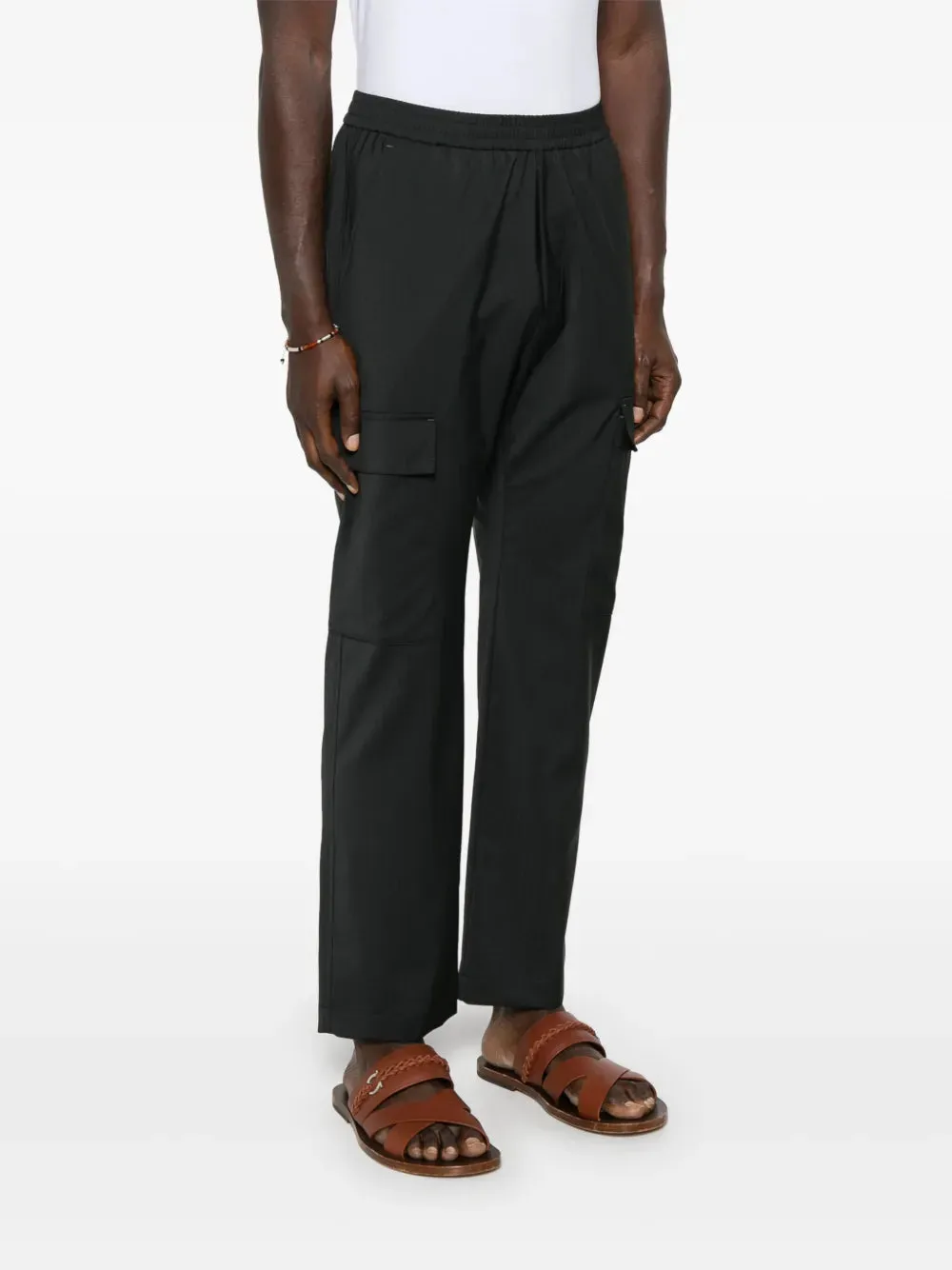 Virgin-Wool Track Trousers