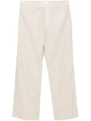 Waxed Poplin Trousers