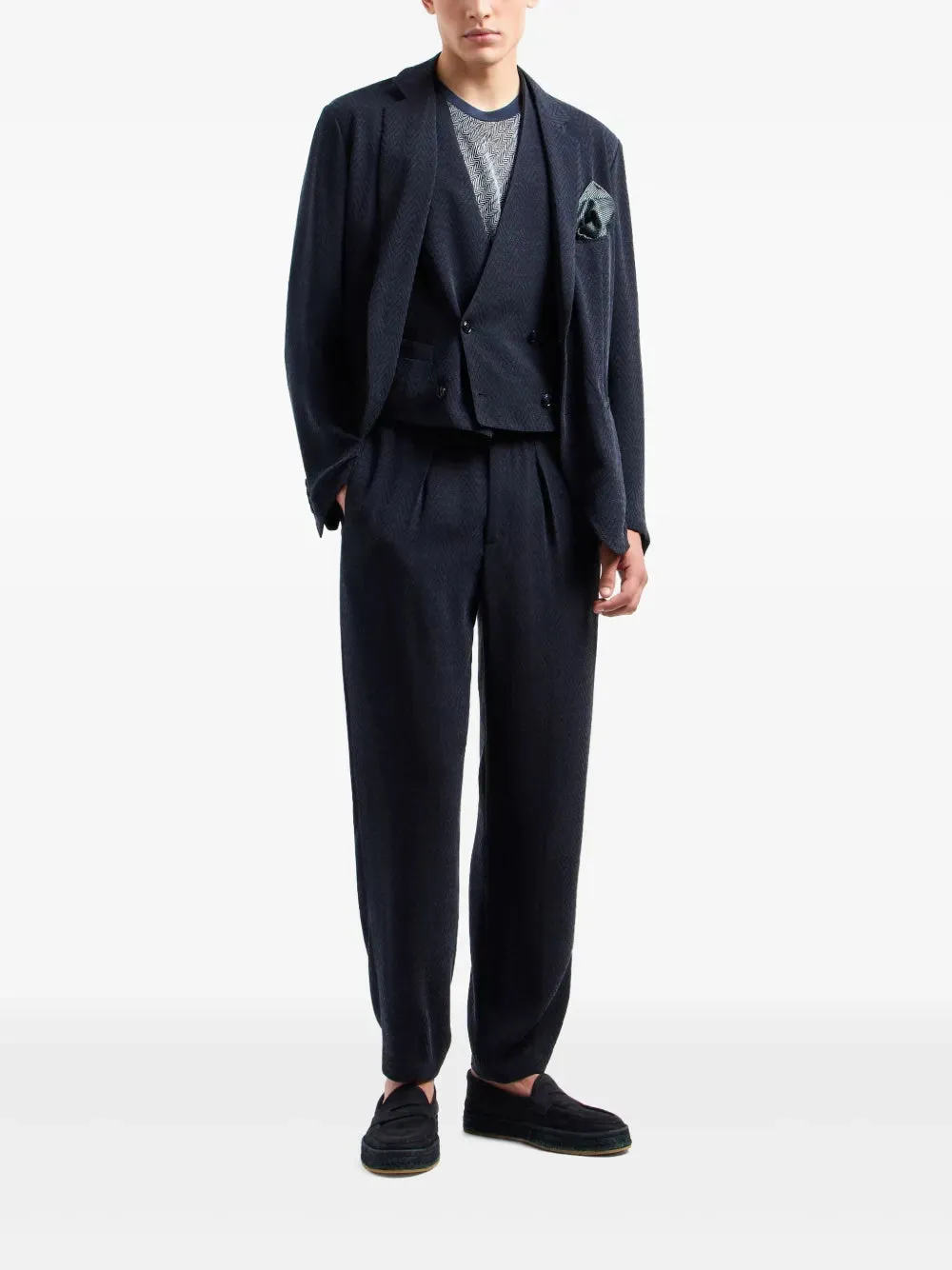 Zigzag-Pattern Trousers